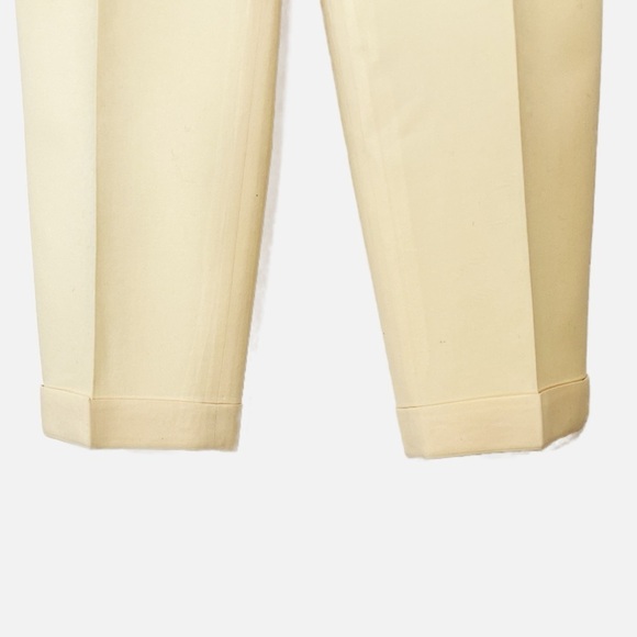 Talbot’s Wool Crepe Size 4 Petite Cream/Butter 100% Wool Trouser - Picture 3 of 10